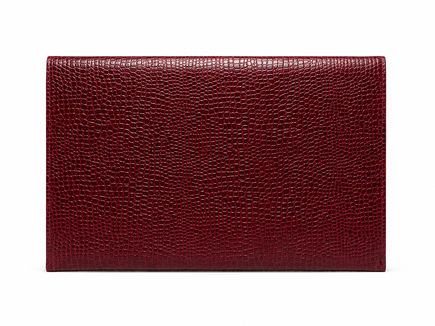 THE WEDGE BURGUNDY CROC LAPTOP SLEEVE