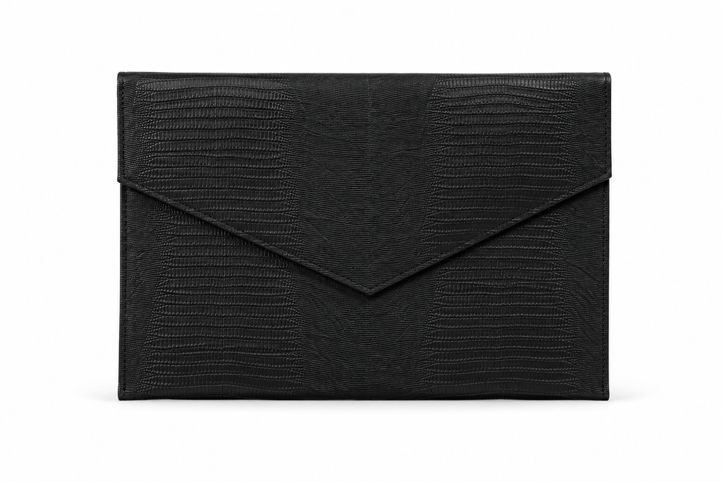 THE WEDGE BLACK LIZARD LAPTOP SLEEVE
