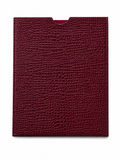 BURGUNDY CROC IPAD SLEEVE