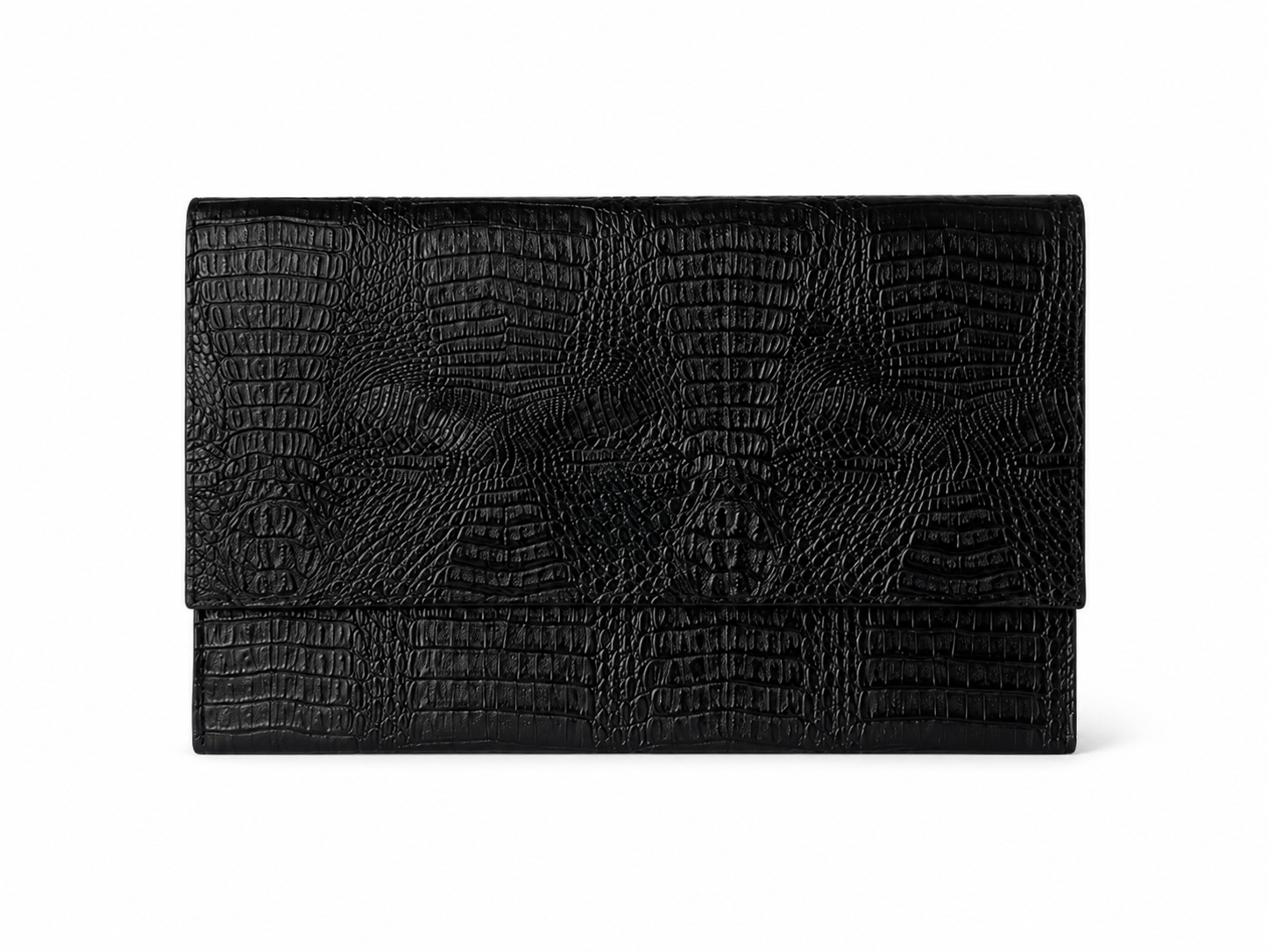 THE EXTENDED BLACK CROC LAPTOP SLEEVE