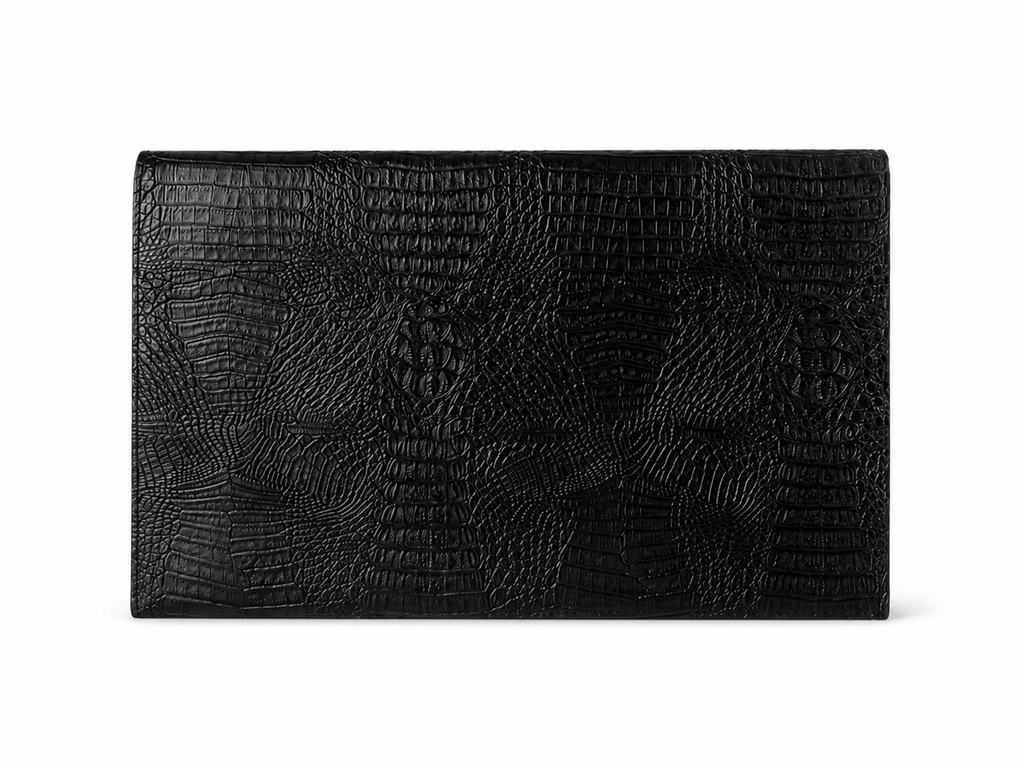 THE EXTENDED BLACK CROC LAPTOP SLEEVE