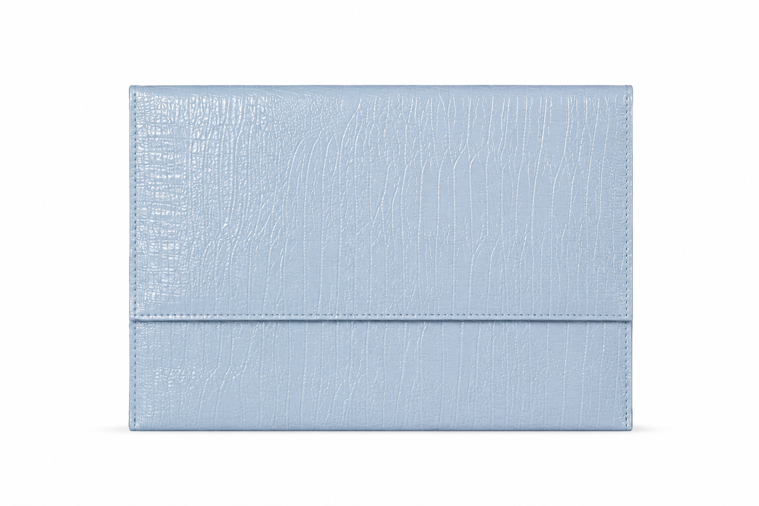 THE EXTENDED LIGHT BLUE CROC LAPTOP SLEEVE