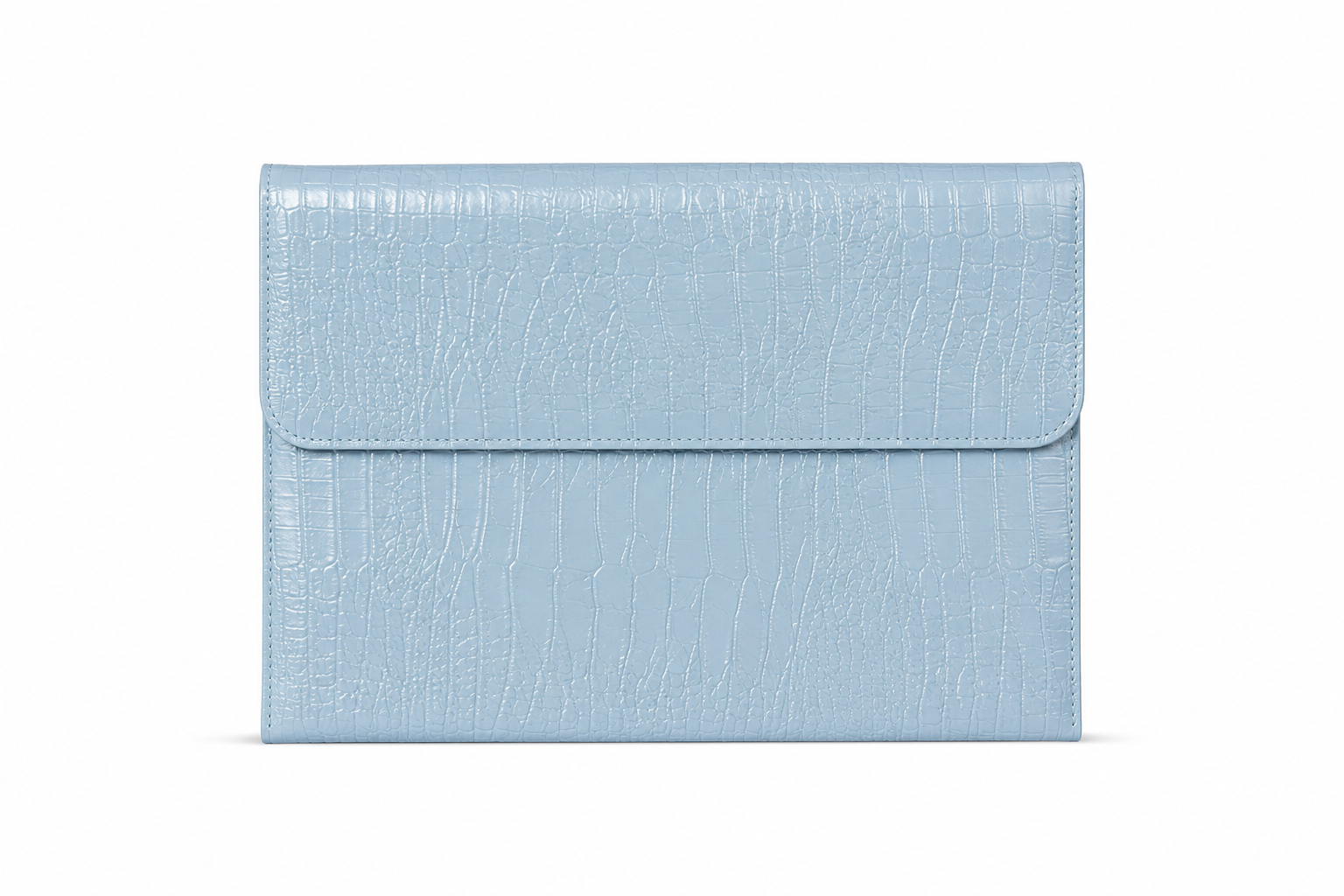 THE CLASSIC LIGHT BLUE CROC LAPTOP SLEEVE