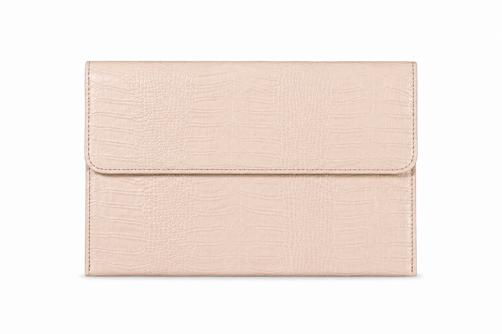 THE CLASSIC OFFWHITE CROC LAPTOP SLEEVE